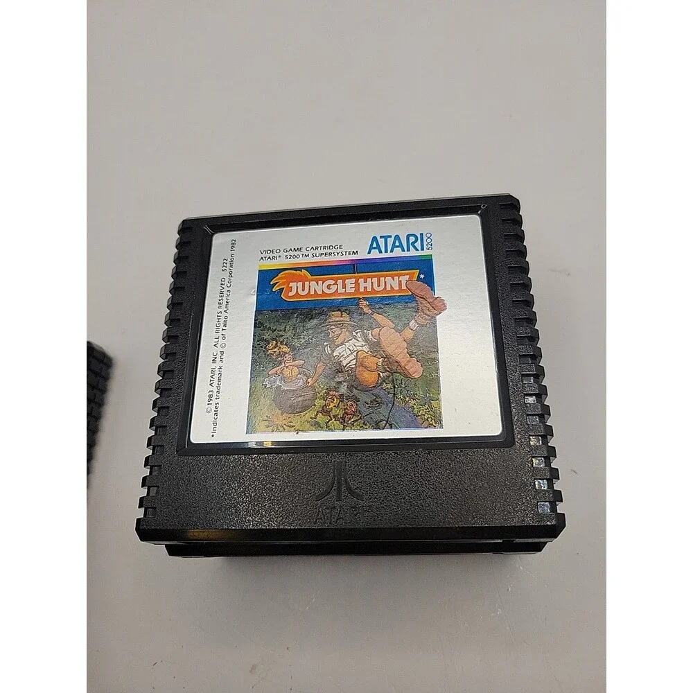 Atari 5200 6 Game Lot Pole Pos,Space Invaders,Dig Dug,Centipede,Defender,Jungle